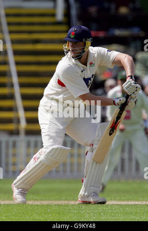 Cricket - Frizzell County Championship - Division Two - Worcestershire v Lancashire - New Road. Andrew Flintoff, Lancashire Stock Photo