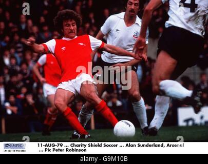 11-AUG-79, Charity Shield Soccer, Alan Sunderland, Arsenal Stock Photo