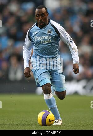 Soccer - FA Barclays Premiership - Manchester City v Tottenham Hotspur - The City of Manchester Stadium. Darius Vassell, Manchester City Stock Photo