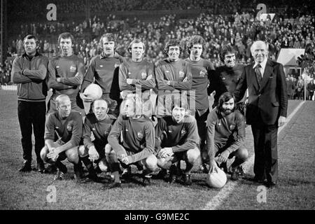 Soccer - Pat Crerand Testimonial - Manchester United v Manchester United 1968 European Cup Winning Team - Old Trafford Stock Photo