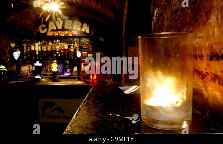 Inside the Cavern Club in Liverpool's Mathew Street. Stock Photo