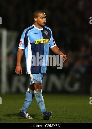 Soccer - Carling Cup - Semi Final - Wycombe Wanderers v Chelsea - Causeway Stadium. Jermaine Easter, Wycombe Wanderers Stock Photo