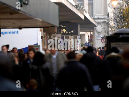 Sales start before Christmas Stock Photo