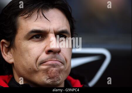 Soccer - FA Barclays Premiership - Bolton Wanderers v Fulham - The Reebok Stadium Stock Photo