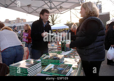 Comic Relief car boot sale Stock Photo