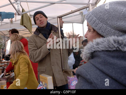 Comic Relief car boot sale Stock Photo