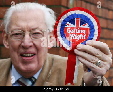 DUP launches poster campaign Stock Photo