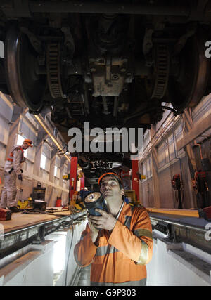 Scotrail Engineering ScotRail maintenance facility Stock Photo - Alamy