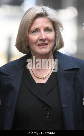 Beverley Charman, whose ex-husband John Charman is today trying to claw back from his former wife more than half the biggest divorce award in British legal history, leaves the High Court in London. Stock Photo