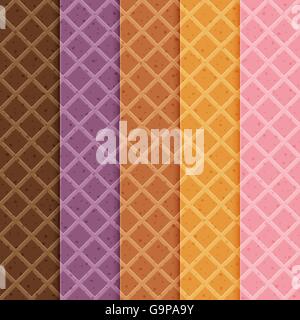 Wafer Pattern seamless Stock Vector