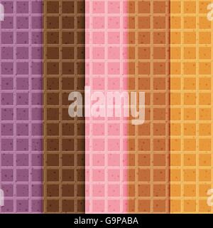 Wafer Pattern seamless Stock Vector