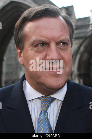 John Charman, who was today in court attempting to claw back from his former wife, Beverley Charman, more than half the biggest divorce award in British legal history, leaves the High Court in London. Stock Photo