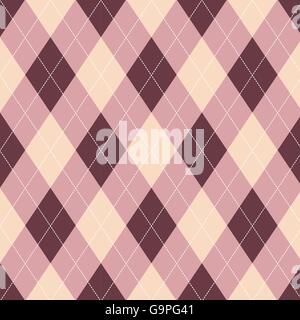 Seamless argyle pattern. Diamond shapes background. Stock Vector