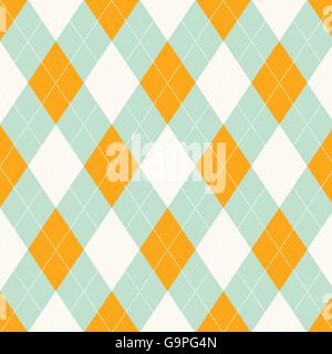 Seamless argyle pattern. Diamond shapes background. Stock Vector
