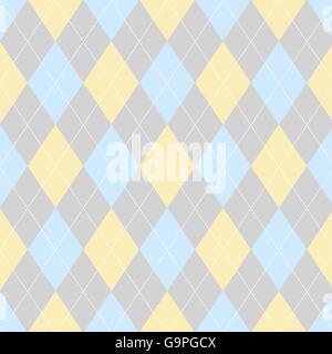 Seamless argyle pattern. Diamond shapes background. Stock Vector