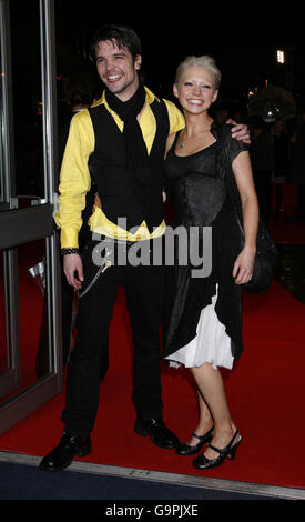 Andrew Lee Potts and Hannah Spearritt arrive for the premiere of Becoming Jane in Leicester Square, London. Stock Photo