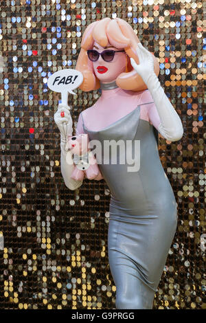 Pandemonia. World premiere of Absolutely Fabulous - the Movie in London's Leicester Square. Stock Photo