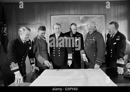 Falklands War - Commandign Officers Stock Photo