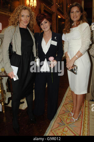 (Left to right) Kelly Hoppen, Sharon Osbourne and Karren Brady at Buckingham Palace in London, for a Woman in Business reception. Stock Photo