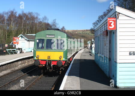 Metro Cammell Class 101 DMU at Grosmont Station NYMR Stock Photo