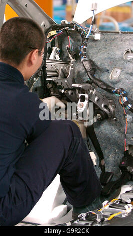 Assembly line of the new Toyota Auris at Toyota, Burnaston, Derbyshire. Stock Photo