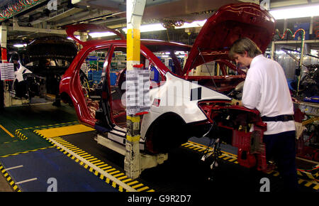 Toyota Auris Assembly Line Feature Stock Photo