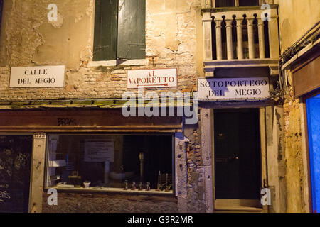 Street sign in Venice Stock Photo