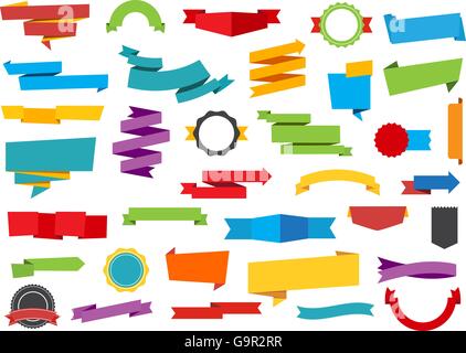 This image is a vector file representing Labels Stickers Banners Tag vector design collection. Stock Vector