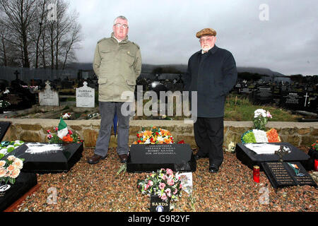 Republican hunger striker's grave vandalised Stock Photo