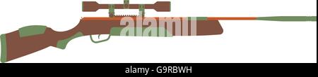 Cartoon rifle vector illustration Stock Vector