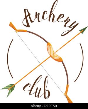 Archery club logo set Stock Vector Art & Illustration, Vector Image