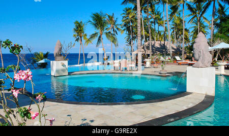 Pool, Hotel Siddhartha, Dive Resort & Spa, Bali, Indonesia / Tulamben Stock Photo