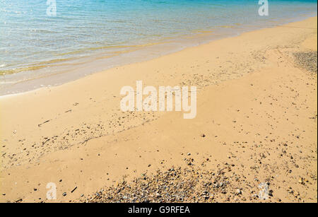 shoreline in Mugoni beach, Sardinia. Stock Photo