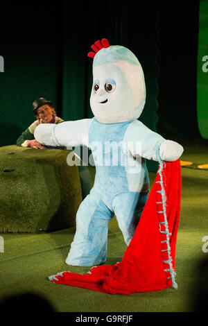 Iggle Piggle with red comfort blanket / In The Night Garden character / characters. UK. Stock Photo