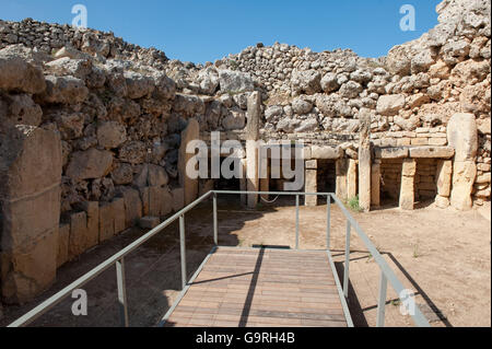 Ggantija Temples, Gozo, Malta / Giants' Tower Stock Photo