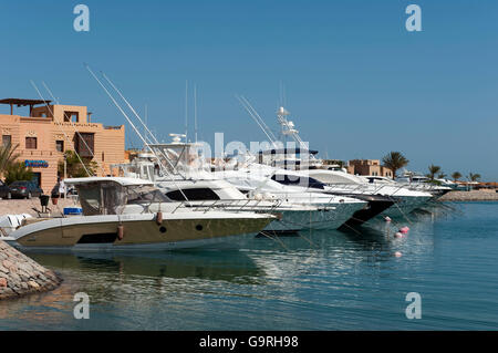 Yacht harbour, yachts, el-Guna, Egypt