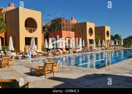 Steigenberger Golf Resort, swimmingpool, pool area, el-Guna, Egypt / architect Michael Graves Stock Photo