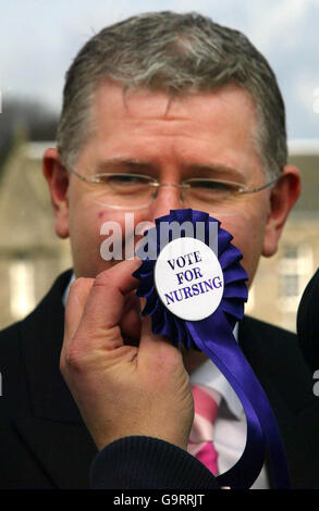 Scottish Health Minister Andy Kerr at the Royal College of Nursing Scotland conference - Right for Nurses, Right for Patients at Dynamic Earth, Holyrood Road, Edinburgh. Stock Photo