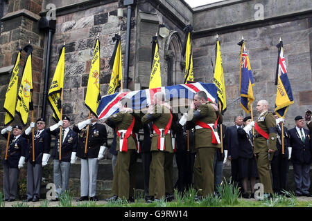 Funeral of private Jonathan Dany Wysoczan Stock Photo