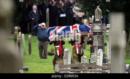 Funeral of private Jonathan Dany Wysoczan Stock Photo