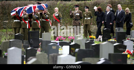 Funeral of private Jonathan Dany Wysoczan Stock Photo