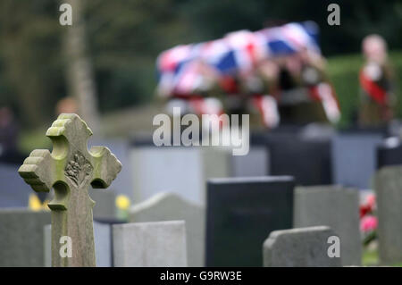 Funeral of private Jonathan Dany Wysoczan Stock Photo