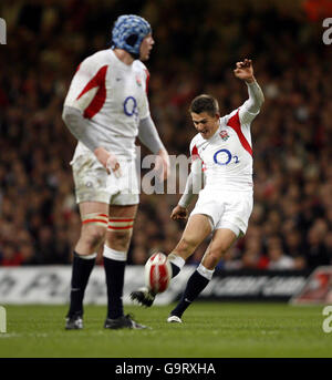 Rugby Union - RBS 6 Nations Championship 2007 - Wales v England - Millennium Stadium Stock Photo