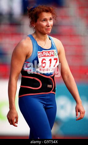 Athletics - Spar European Cup - Bremen. Tatyana Shikolenko, Russia Stock Photo