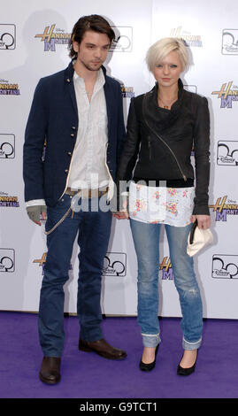 Hannah Spearritt and boyfriend Andrew Lee Potts arrive for Disney sensation Hannah Montana's (played by Miley Cyrus) debut UK gig at Koko in Camden, north London. Stock Photo