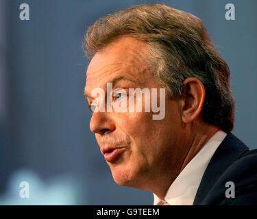 Prime Minister visits Wales Stock Photo