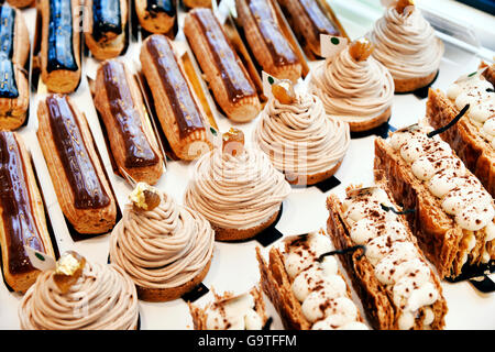 French pastries, Paris 20th, Paris Stock Photo