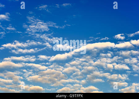 Background soft cloudy sky in the early morning time Stock Photo