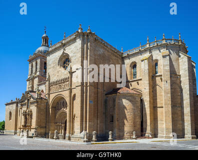 Principal facade of Santa Maria Cathedral. Ciudad Rodrigo, Salamanca, Castilla y Leon. Spain. Stock Photo