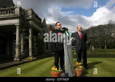 Bono receives honorary knighthood Stock Photo